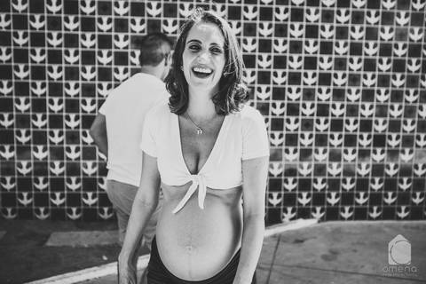 Gestante igrejinha 307 sul azulejo Athos Bulcão'