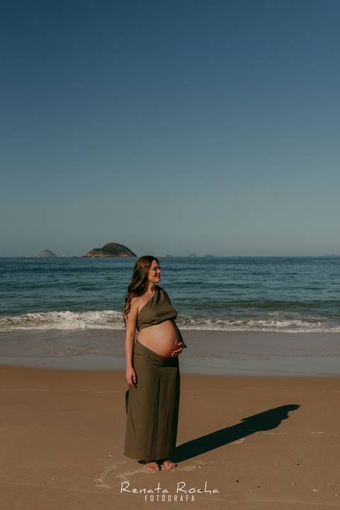 ensaio gestante lifestyle externo praia de camboinhas niteroi amanhecer '