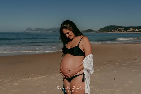 ensaio gestante lifestyle externo praia de camboinhas niteroi amanhecer '