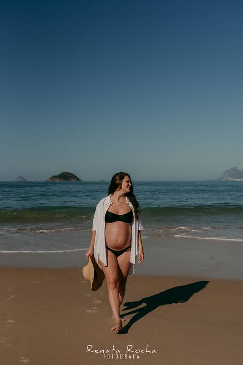 ensaio gestante lifestyle externo praia de camboinhas niteroi amanhecer '