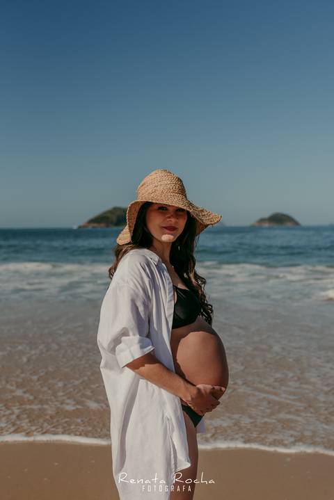 ensaio gestante lifestyle externo praia de camboinhas niteroi amanhecer '