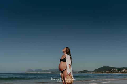 ensaio gestante lifestyle externo praia de camboinhas niteroi amanhecer '