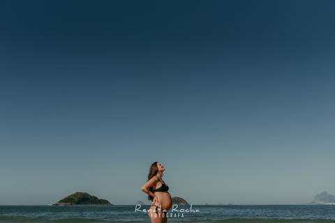 ensaio gestante lifestyle externo praia de camboinhas niteroi amanhecer '
