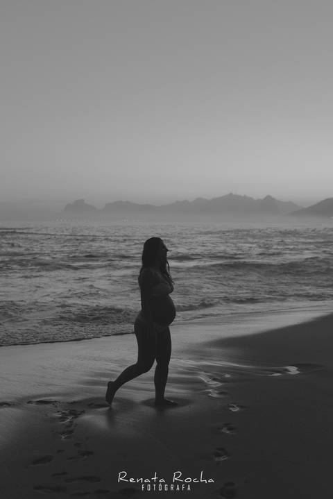 ensaio gestante por do sol praia do sossego niteroi'