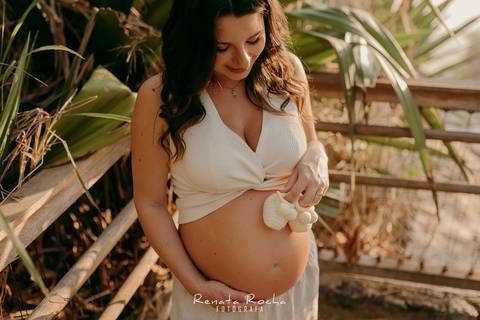 ensaio gestante por do sol praia do sossego niteroi'