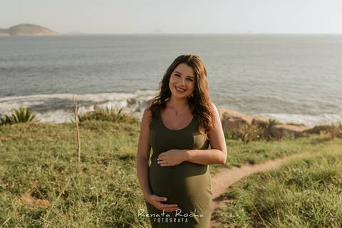 ensaio gestante por do sol praia do sossego niteroi'