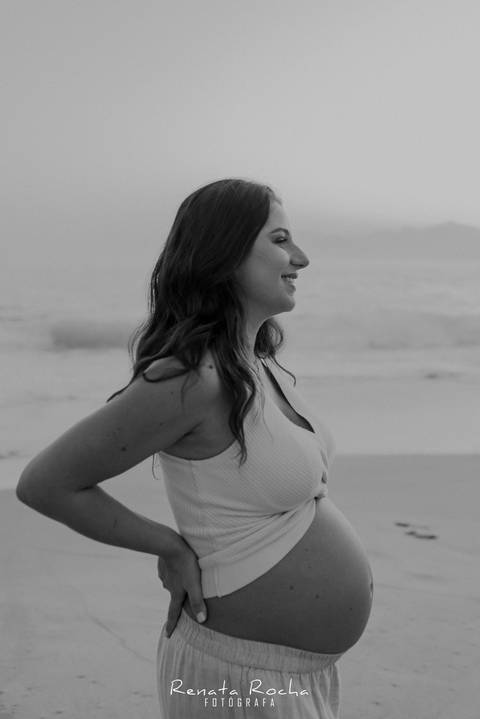 ensaio gestante por do sol praia do sossego niteroi'