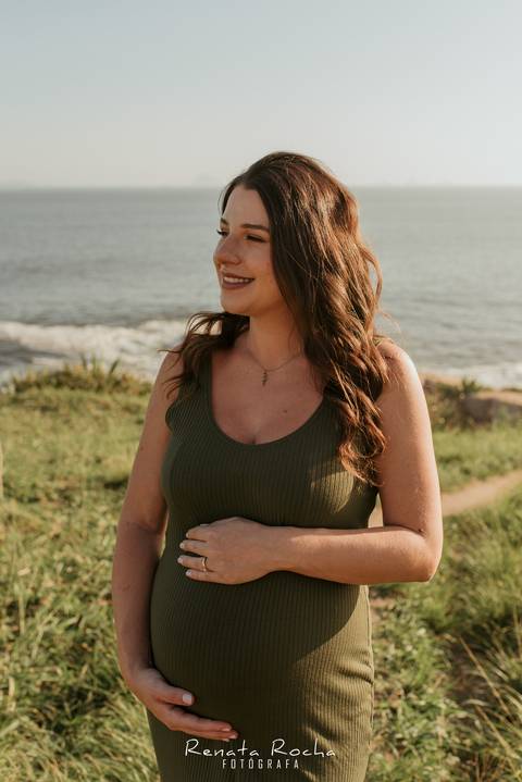 ensaio gestante por do sol praia do sossego niteroi'