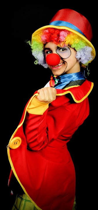 fotografia de estúdio Carnaval palhaço'