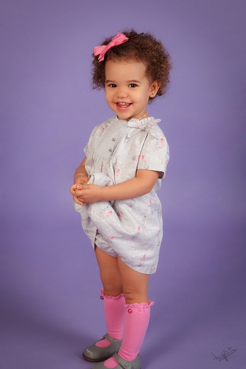 fotografia de estúdio menina'