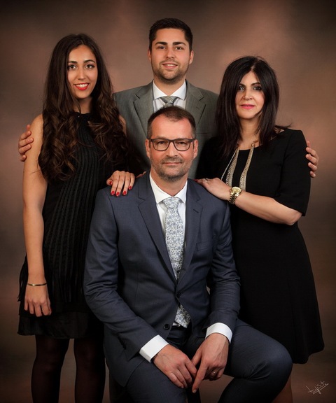 fotografia de estúdio familia'