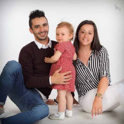 fotografia de estúdio familia'