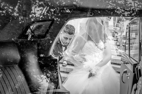 Noiva a entrar no carro-Porto'