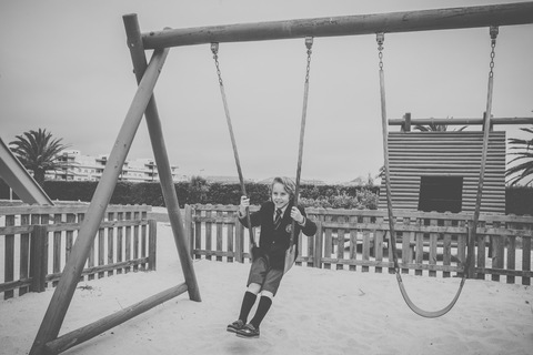 Menino de Comunhão de baloiço - Hotel Solverde'