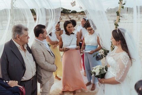 Cerimónia na praia'