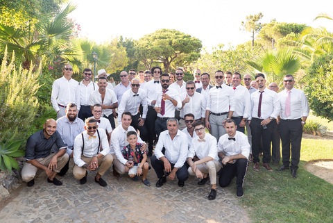 Convidados e amigos dos noivos Bruna e David'