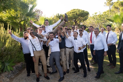 Convidados e amigos dos noivos Bruna e David'