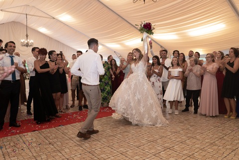 Dança dos noivos Bruna e David na Quinta dos Pinheiros em Quarteira'