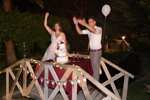 Corte do Bolo dos Noivos'