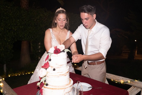 Corte do bolo dos Noivos'