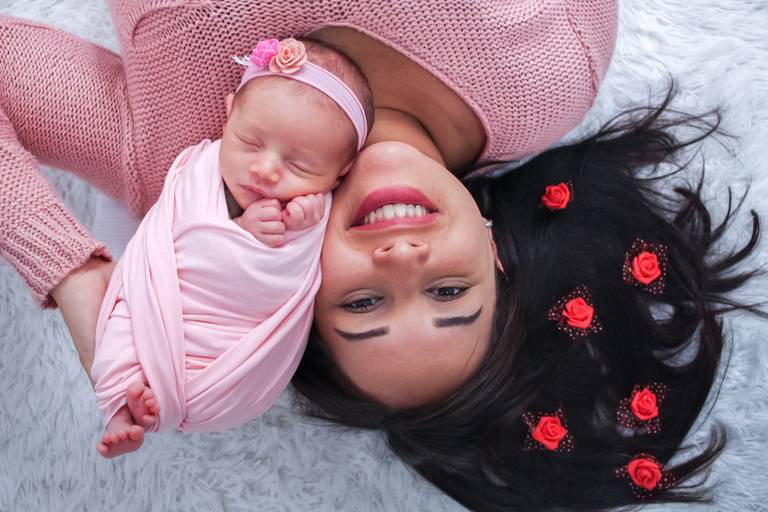 Mamãe Aline e Baby Iza
