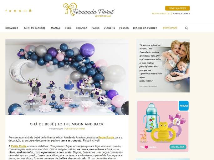 Chá de Bebê To The Moon and Back