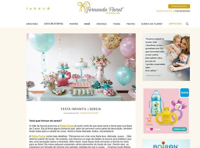 Festa Infantil Sereia