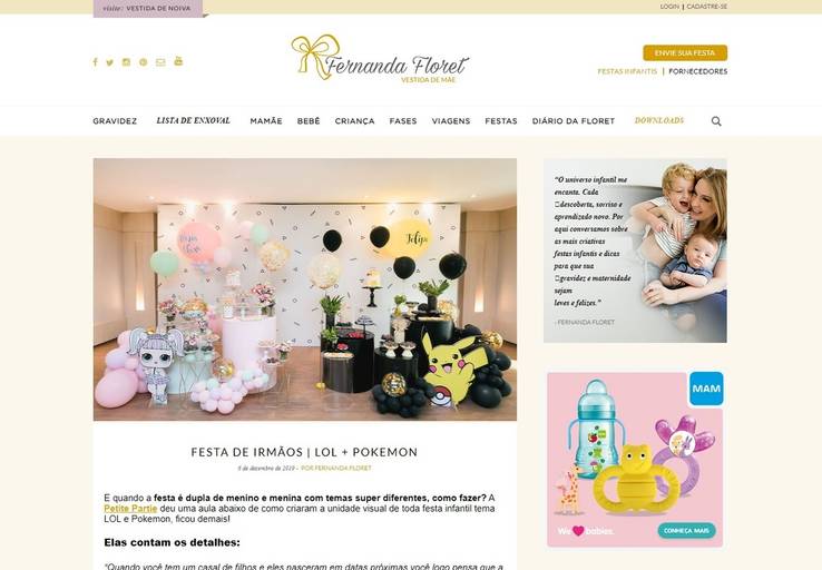 Festa Infantil Lol e Pokemon