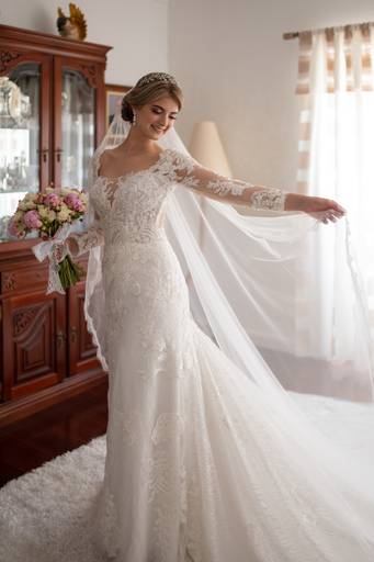 Vestido de noiva lindo 
