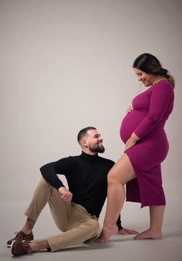 Gestante linda Estudio