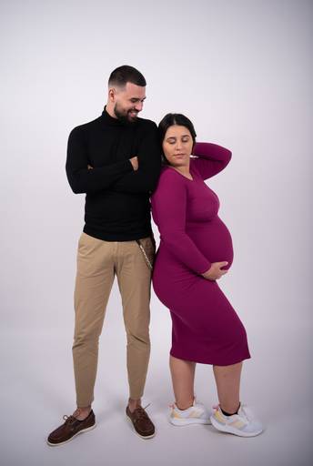 Gestante linda Estudio