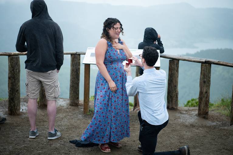 Fotografo de Sao miguel pedido de casamento Sete cidades 
