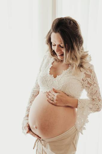 Flávia à espera de Maria Valentina ♥