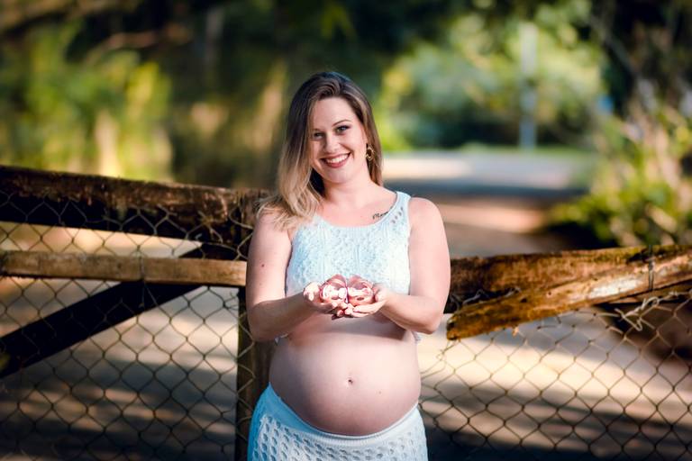 Luana à espera da Alícia ♥