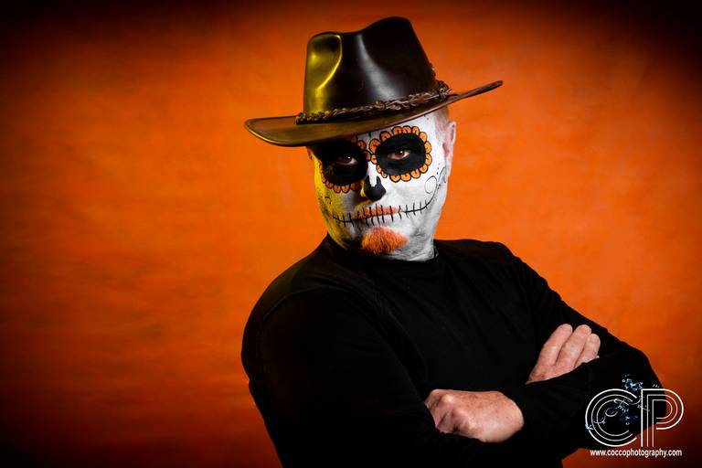catrinas para día de muertos en sesión de fotos