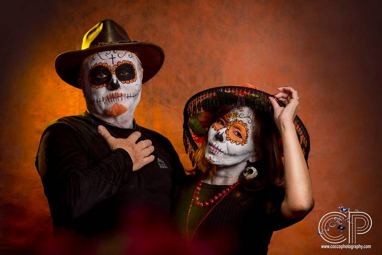 pareja de catrines pora dia de muertos, sesion de fotos en rosario