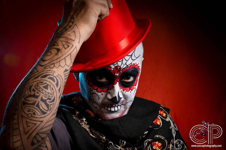 ctrin mexicano en rosario, ideas de maquillaje de catrinas para hombres