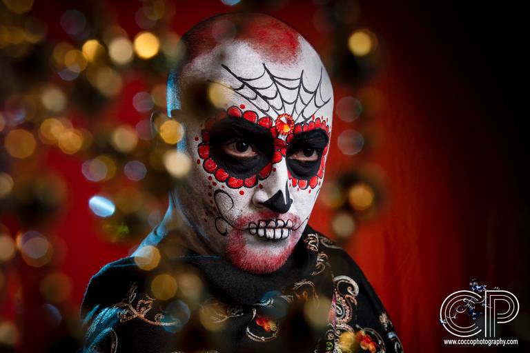 maquillaje para hombres de catrin, mexico, rosario