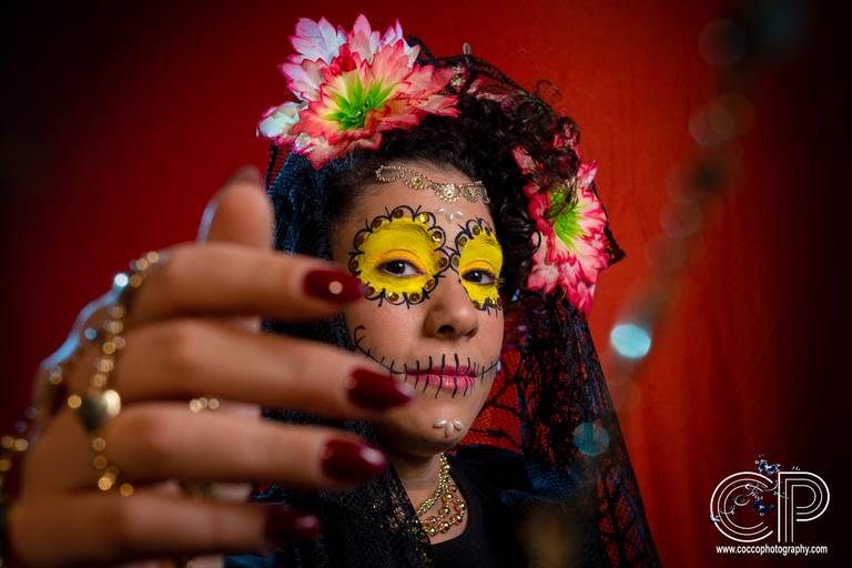 maquillaje artistico para día de muertos, catrinas mexicanas