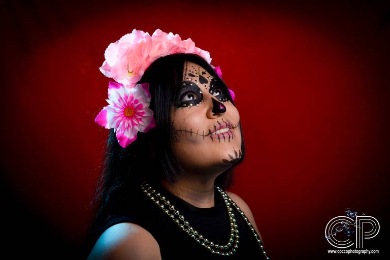 día de muertos, fotografias de catrinas