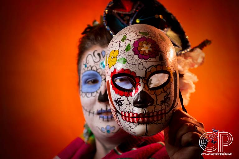 sesion de fotos para el dia de muertos 