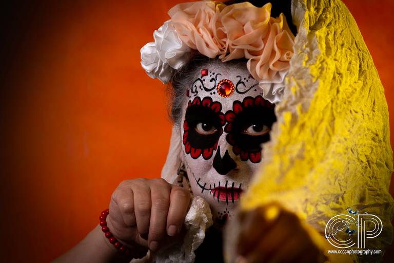 ideas para fotos de catrinas y maquillaje