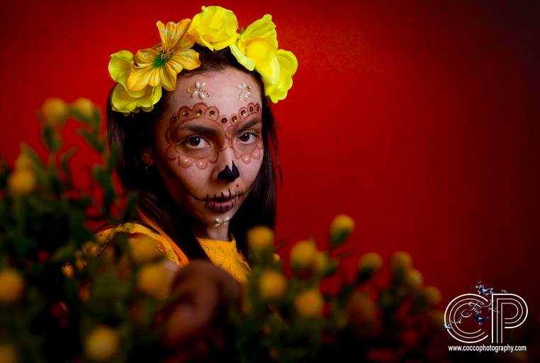 catrinas mexicanas book de fotos para dia de muertos en color amarillo 