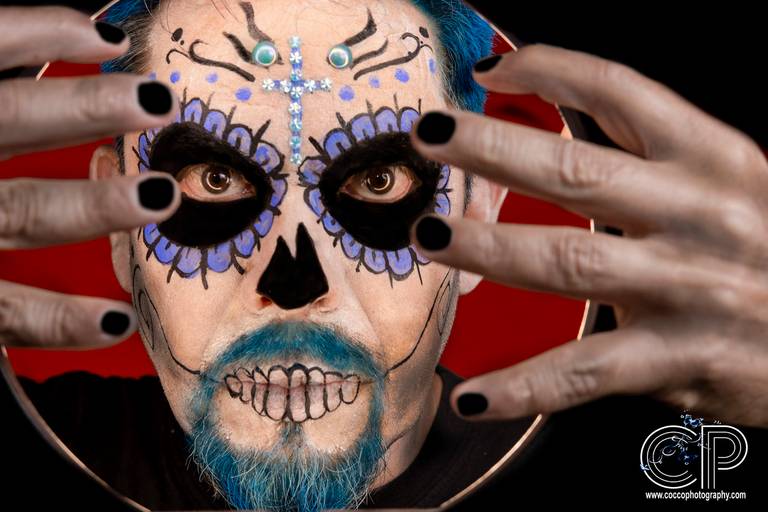 book de fotos,  maquillaje para hombres de carinas