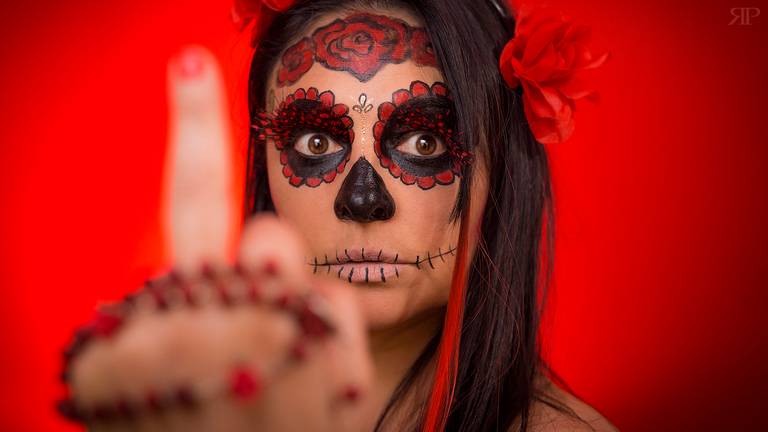 sesion de fotos de catrinbas mexicanas en rosario, fotografia profecional