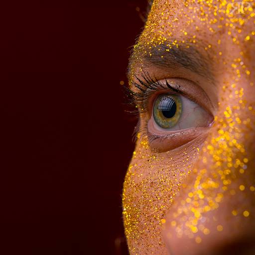 sesion de fotos con modelo y body painting con brillos en dorados para sesion de fotos en rosario proyecto rojo