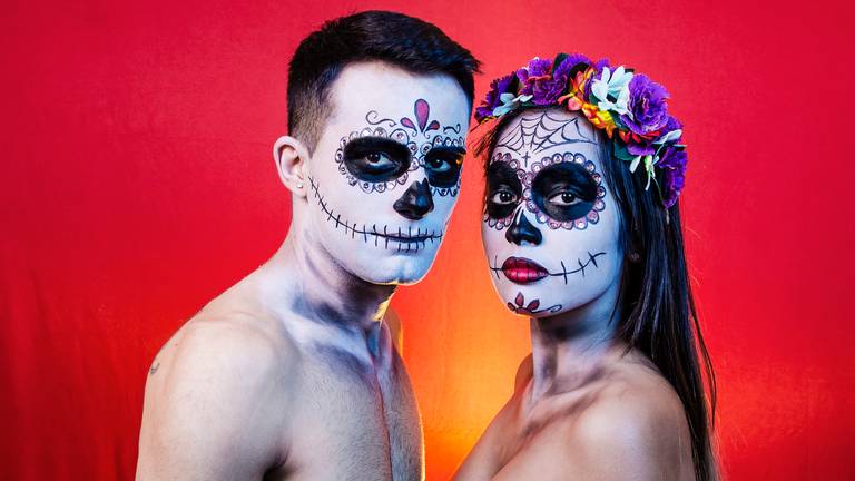 maquillaje de catrina, catrina mexicana, sesión de fotos en rosario, sesiones de fotos, book de fotos, body painting, estudio fotográfico, maquillaje artístico, catrinas, 