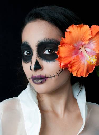 maquillaje de catrina, catrina mexicana, sesión de fotos en rosario, sesiones de fotos, book de fotos, body painting, estudio fotográfico, maquillaje artístico, catrinas, 