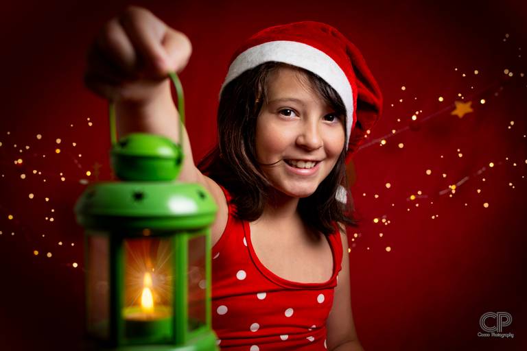 pequeñas sesiones navideñas en estudio fotografico con familia, fotografia en rosario