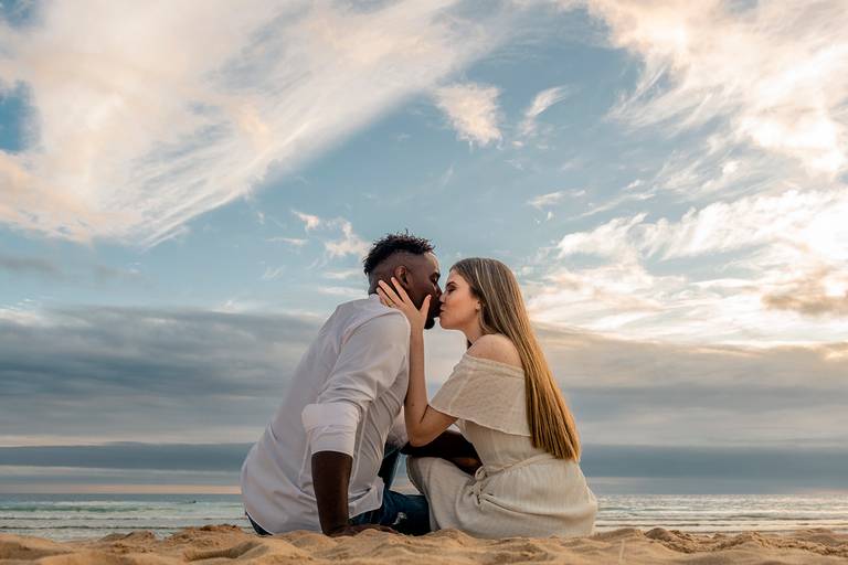 fotos casal na praia